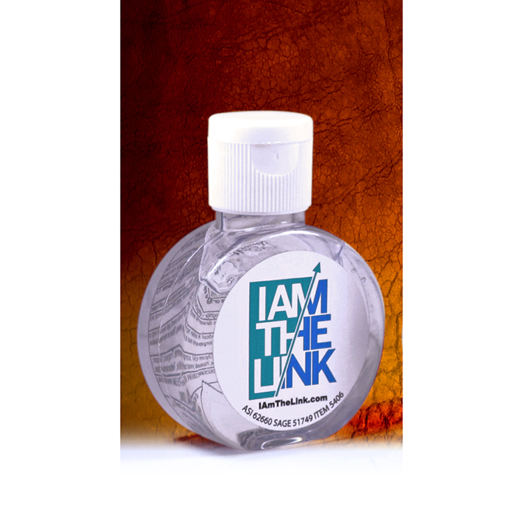 "CirPal" 1 oz Compact Hand Sanitizer Antibacterial Gel in Round Flip-Top Squeeze Bottle 2