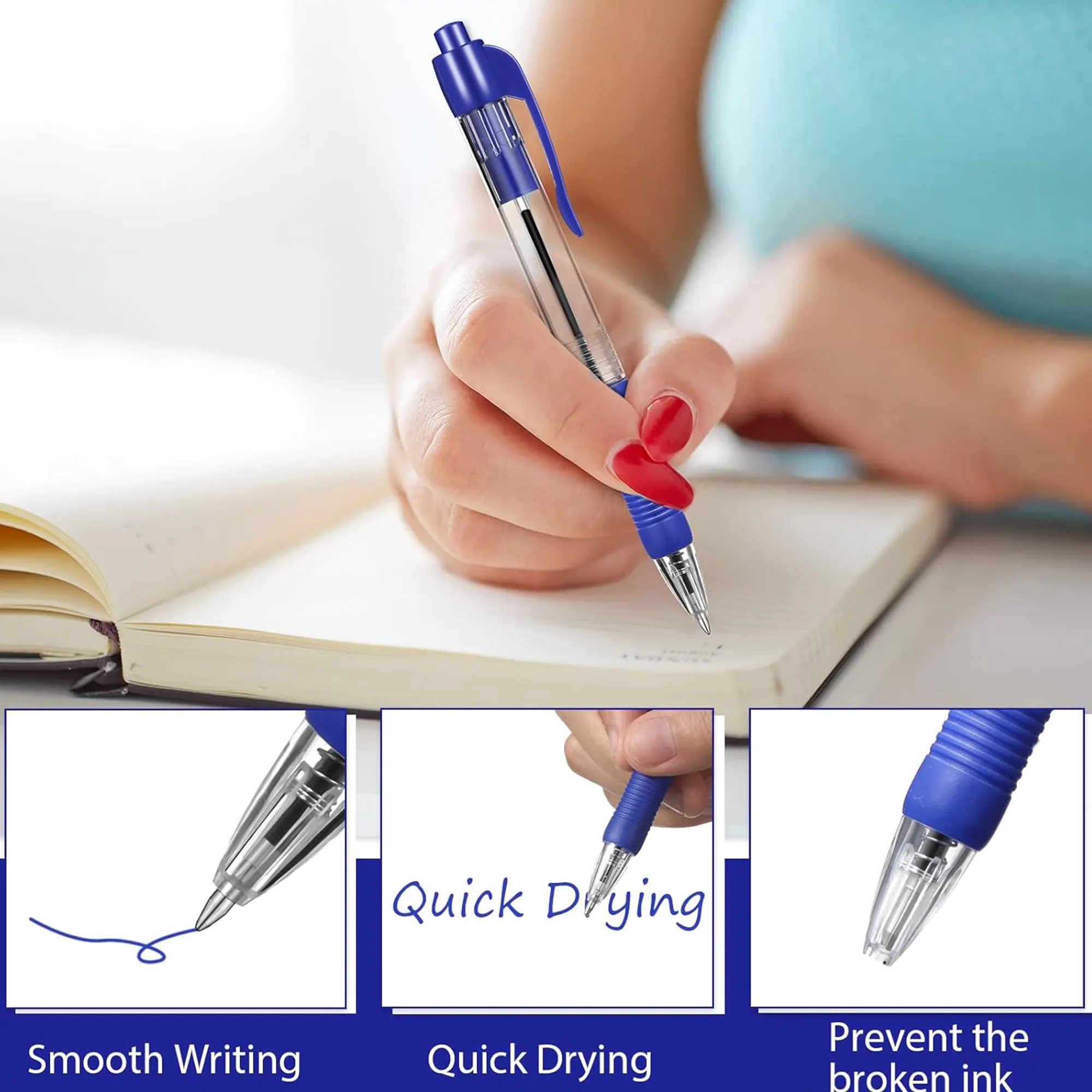 0.5Mm Medium Retractable Ballpoint Pen 3