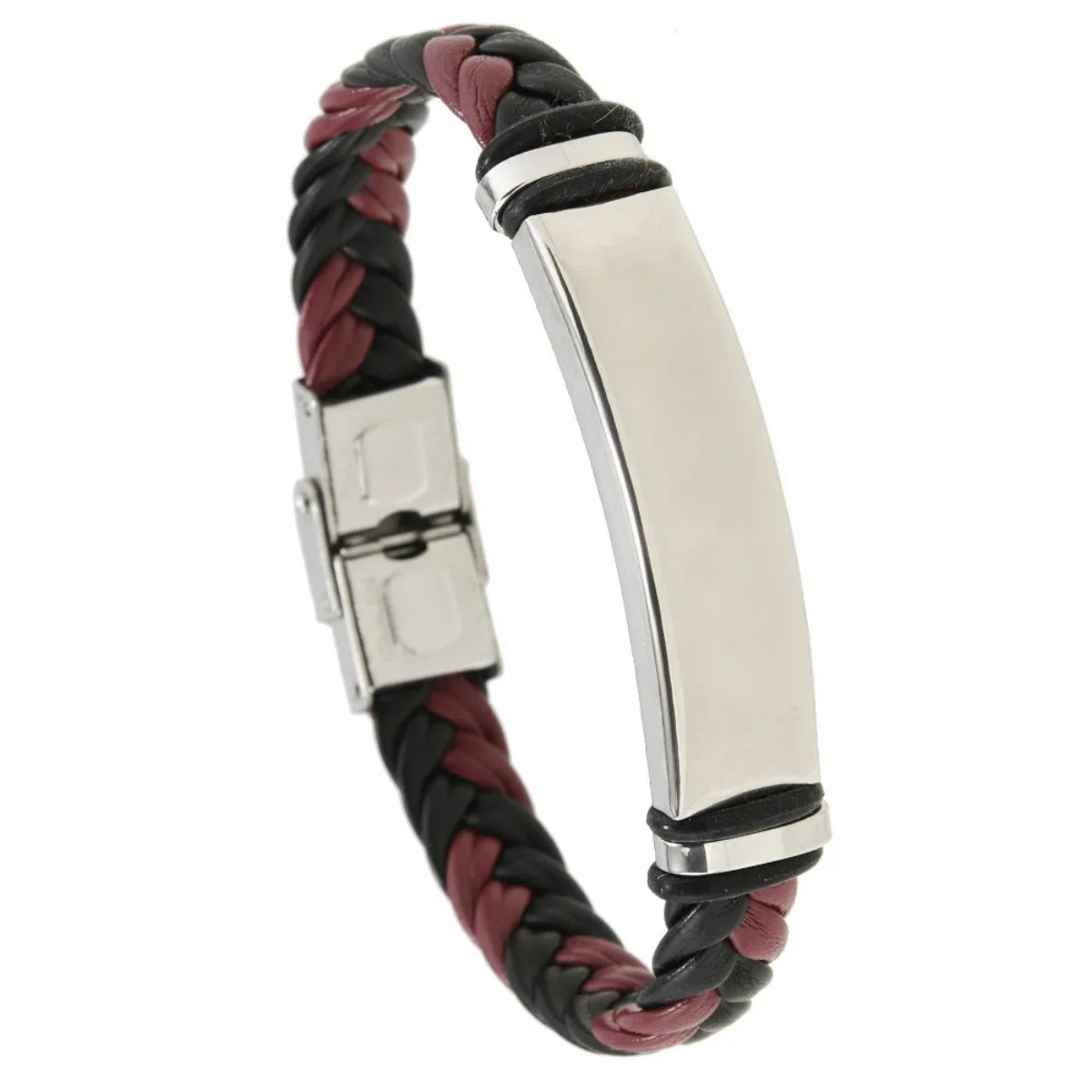 Stainless Steel Leather Wrist Strap 16