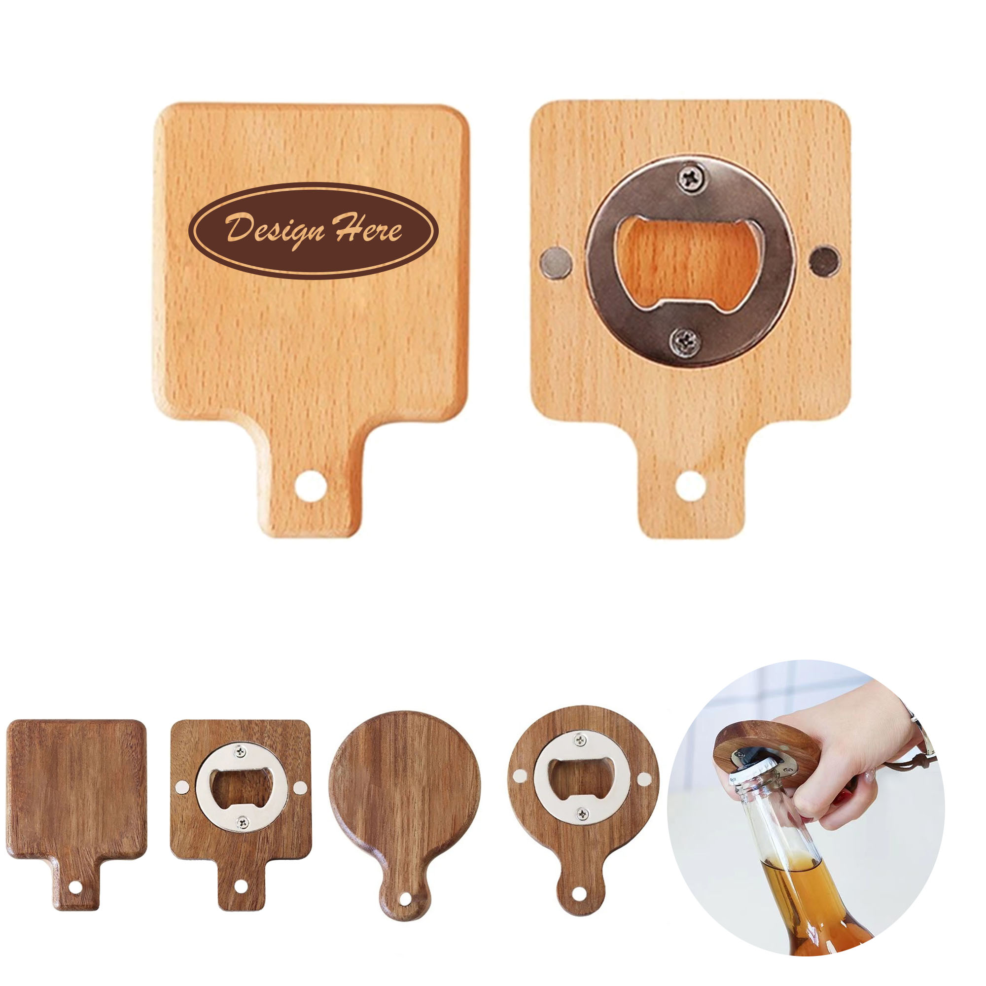 Fridge-Mounted Magnetic Bottle Opener 2