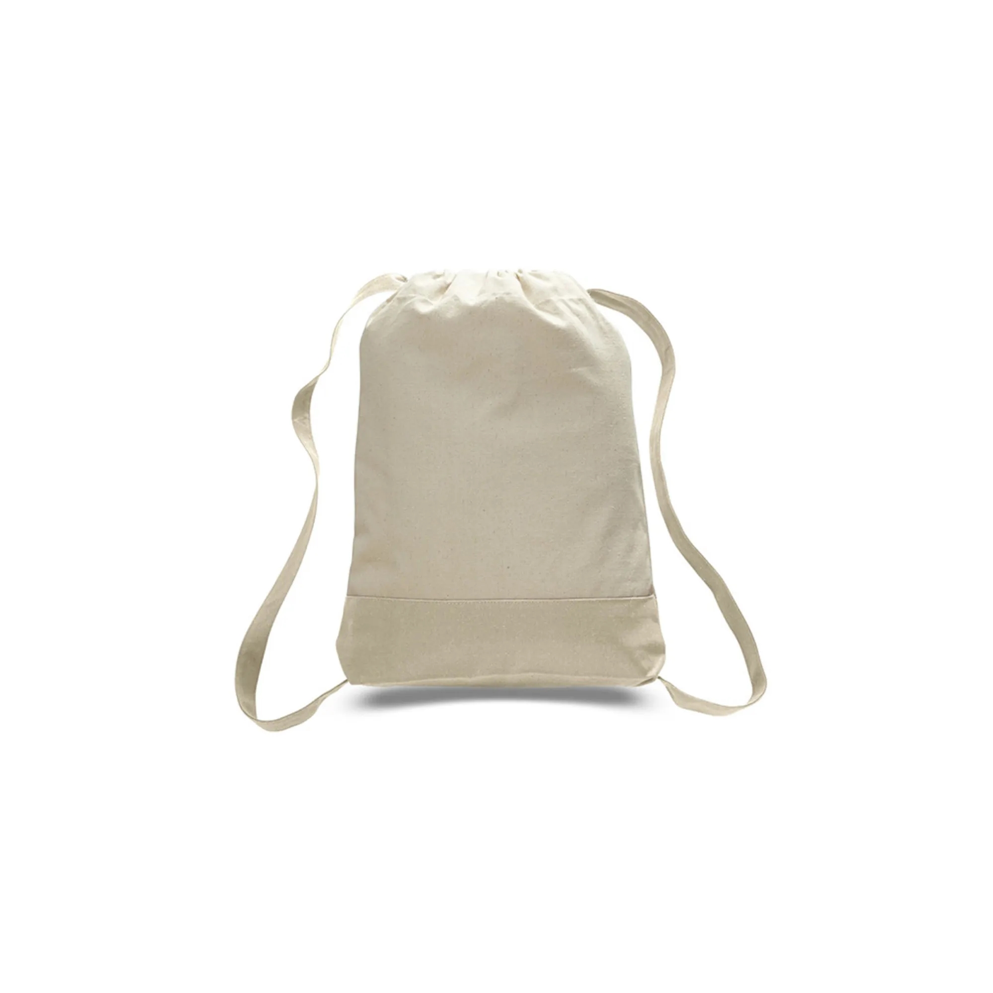 Waterproof Sport Cotton Canvas Drawstring Backpack 2