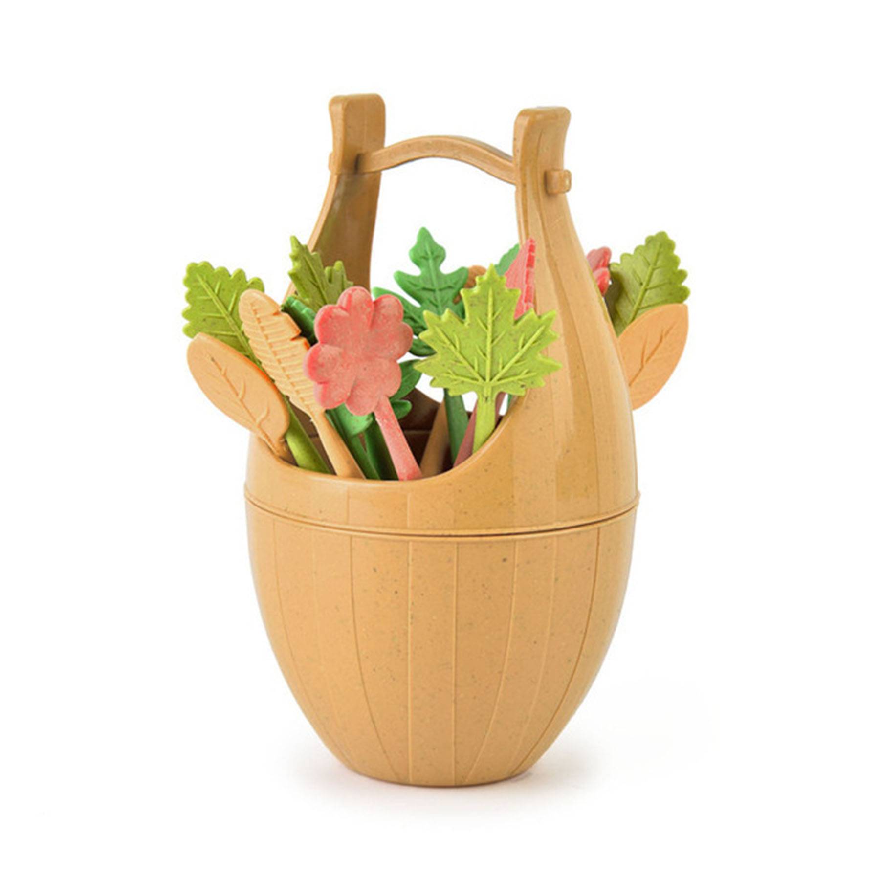 Mini Bucket Fruit Fork Set 3