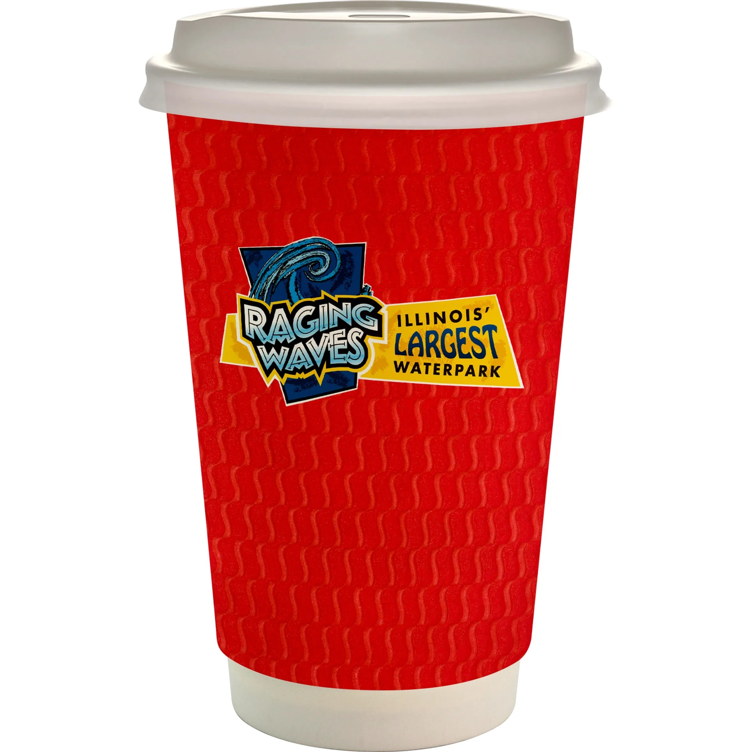 16 oz. Full Color Wave Paper Cup With Lid 13