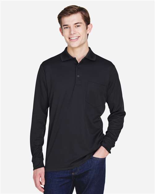 Men's Pinnacle Performance Long Sleeve Piqué Polo with Pocket - 88192P 9