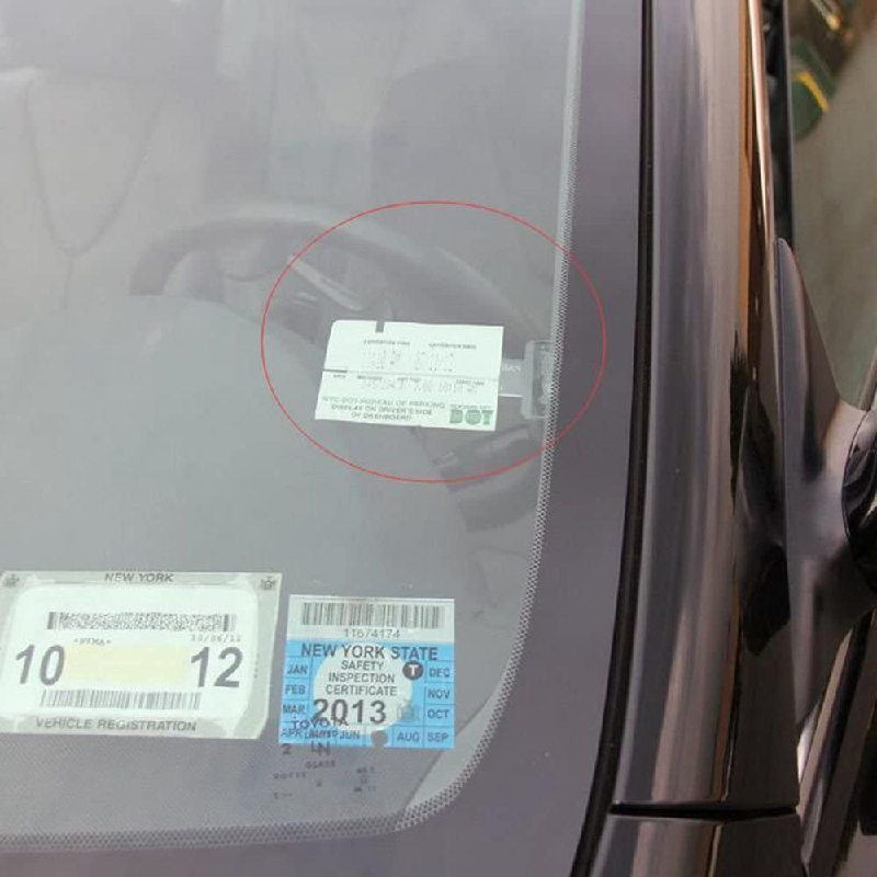 Transparent Car Parking Ticket Holder Clip 4