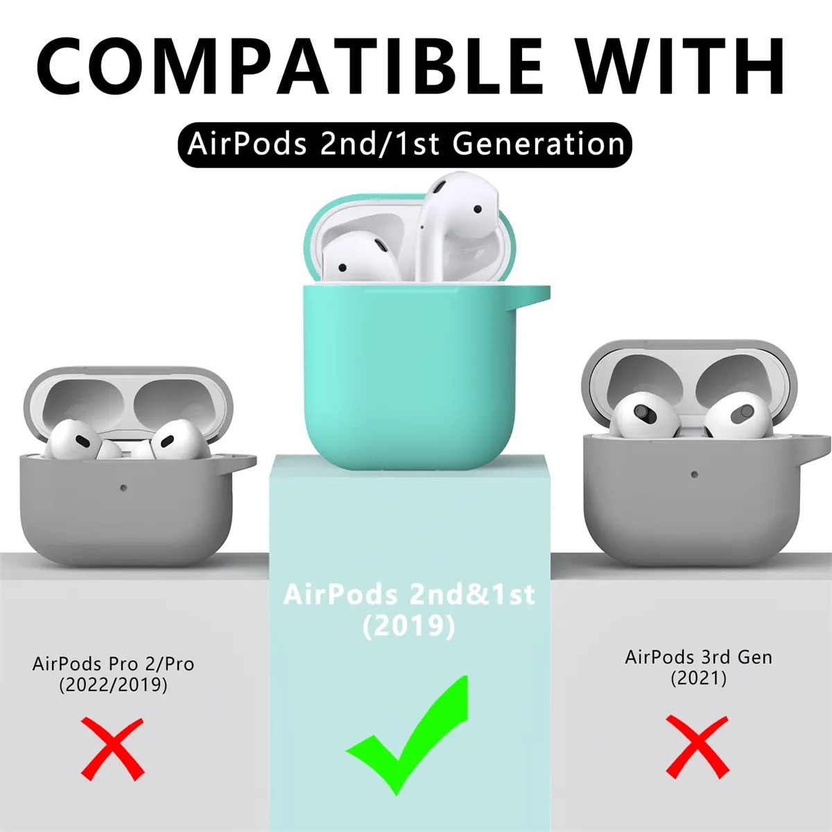 Airpods Case Cover 2&1 with Cleaner Kit 3