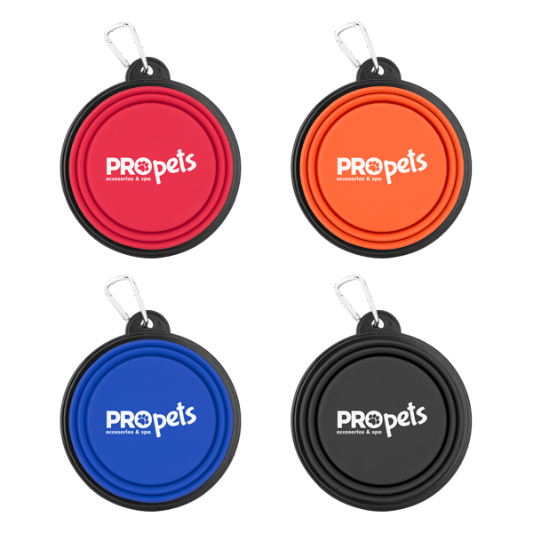 Collapsible Silicone Pet Bowl w/Carabiner 46