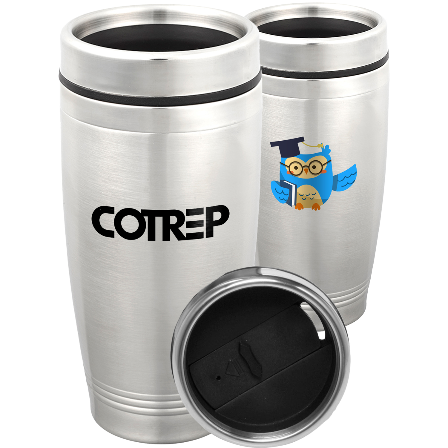 16 oz. Stainless Steel Travel Mugs Tumbler w/ Custom Logo 2