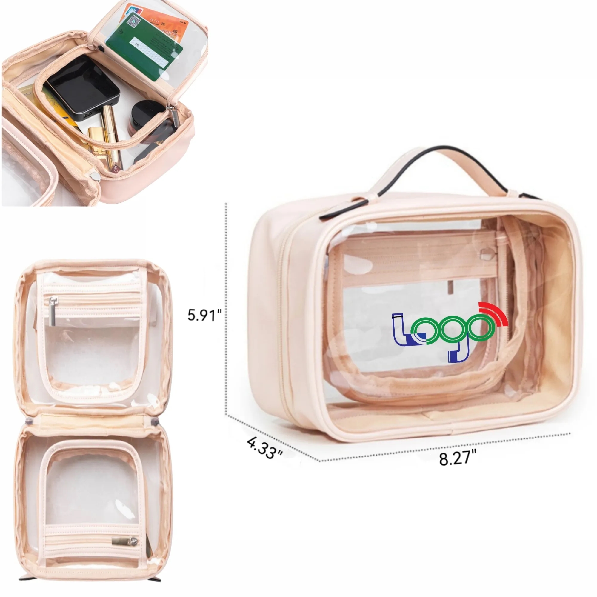 Transparent Travel Cosmetic Bag