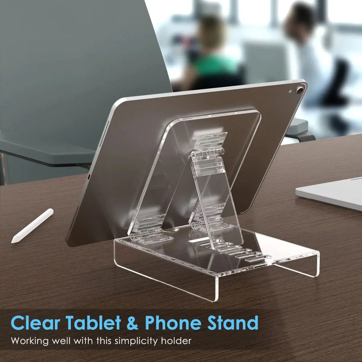 Clear Acrylic Adjustable Cell Phone Tablet Stand 6