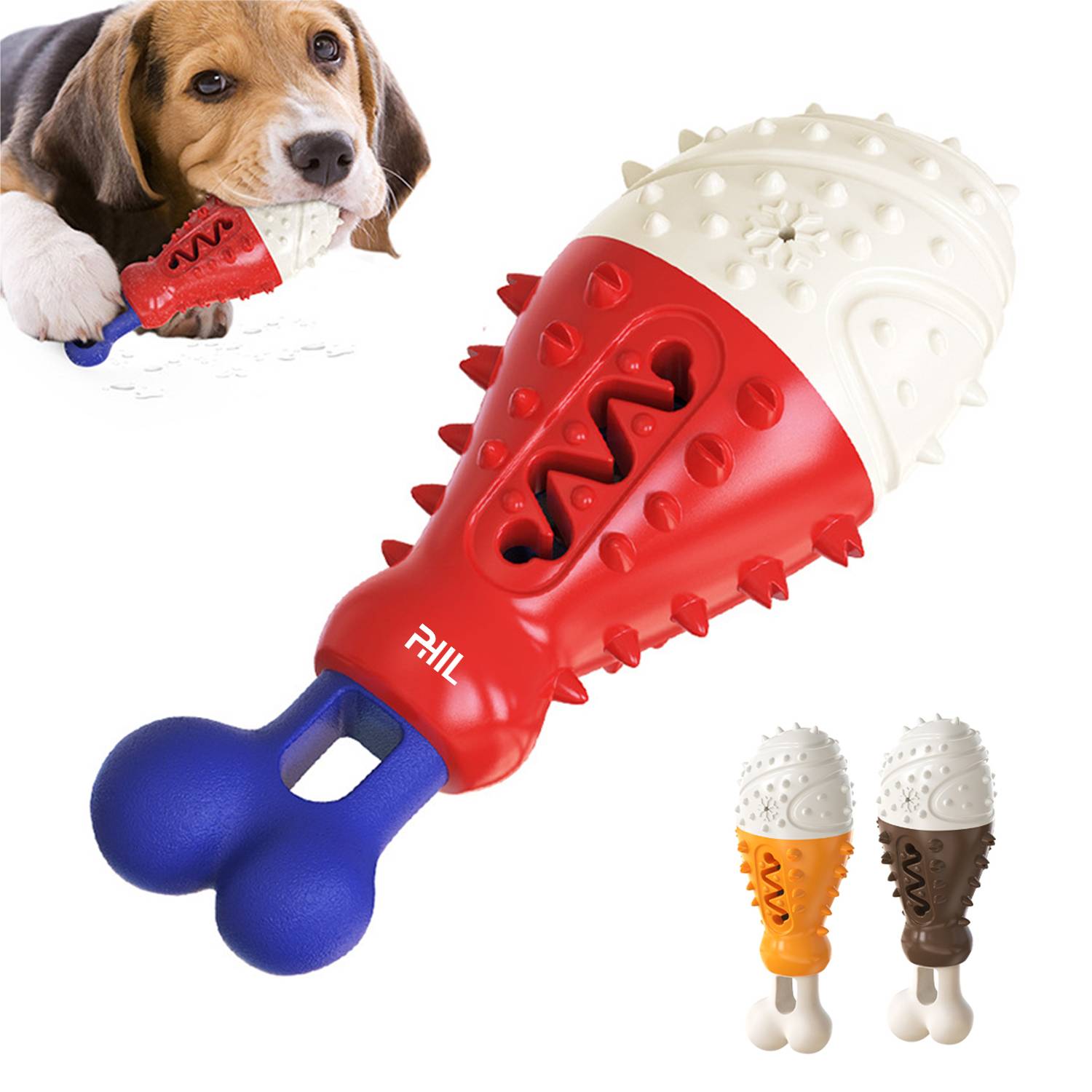Puppy Turkey Leg Teething Toy 1