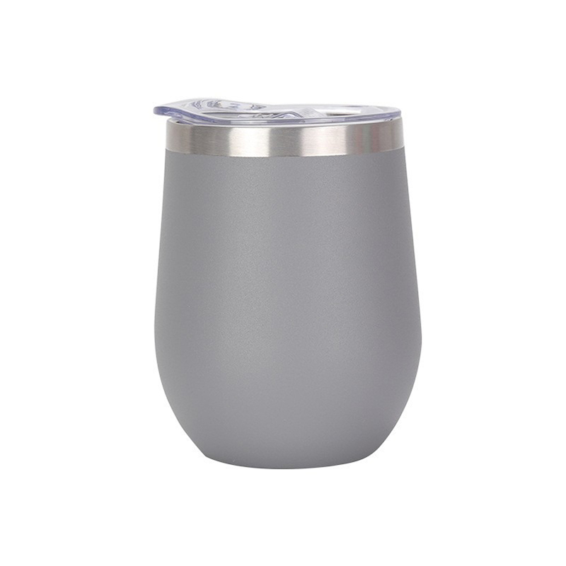 12oz Stainless Steel Wine Tumbler with Lid 12