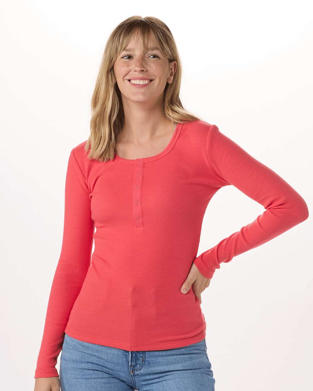 Women's Harper Long Sleeve Henley - BW2402 25