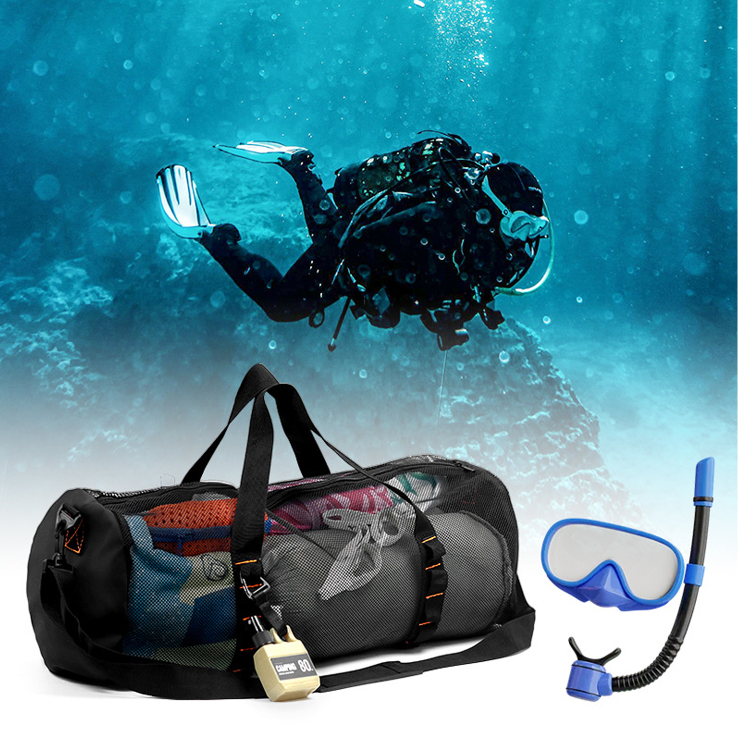 Spacious & Breathable Mesh Beach Tote – Large Travel Bag 3