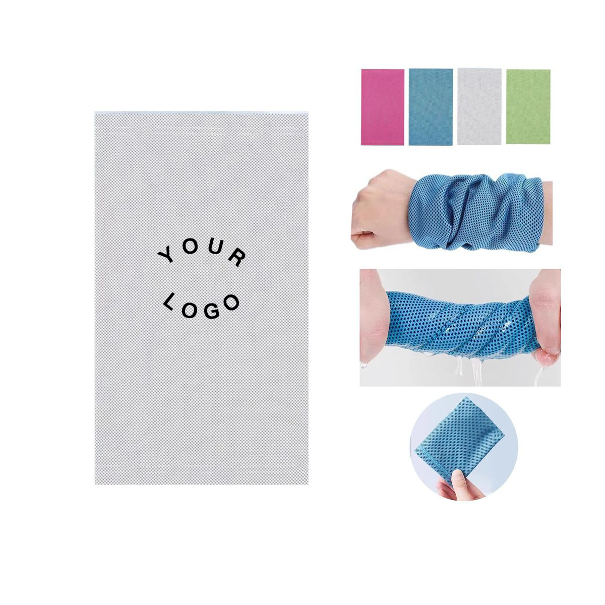 Durable Polyester Wristband Towel for Sports or Fitness 2
