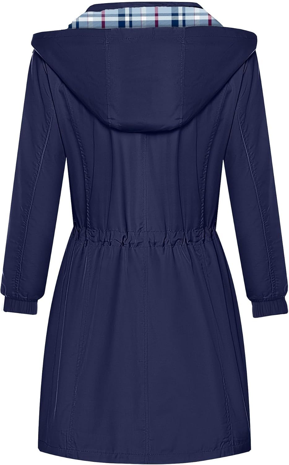 Women's Long Hooded Rain Jacket 3