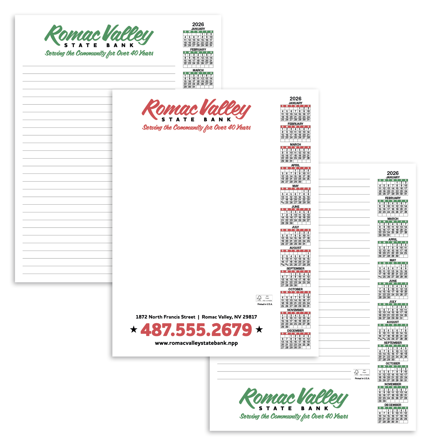 Skinner & Kennedy® Scratch Pad Calendar 31