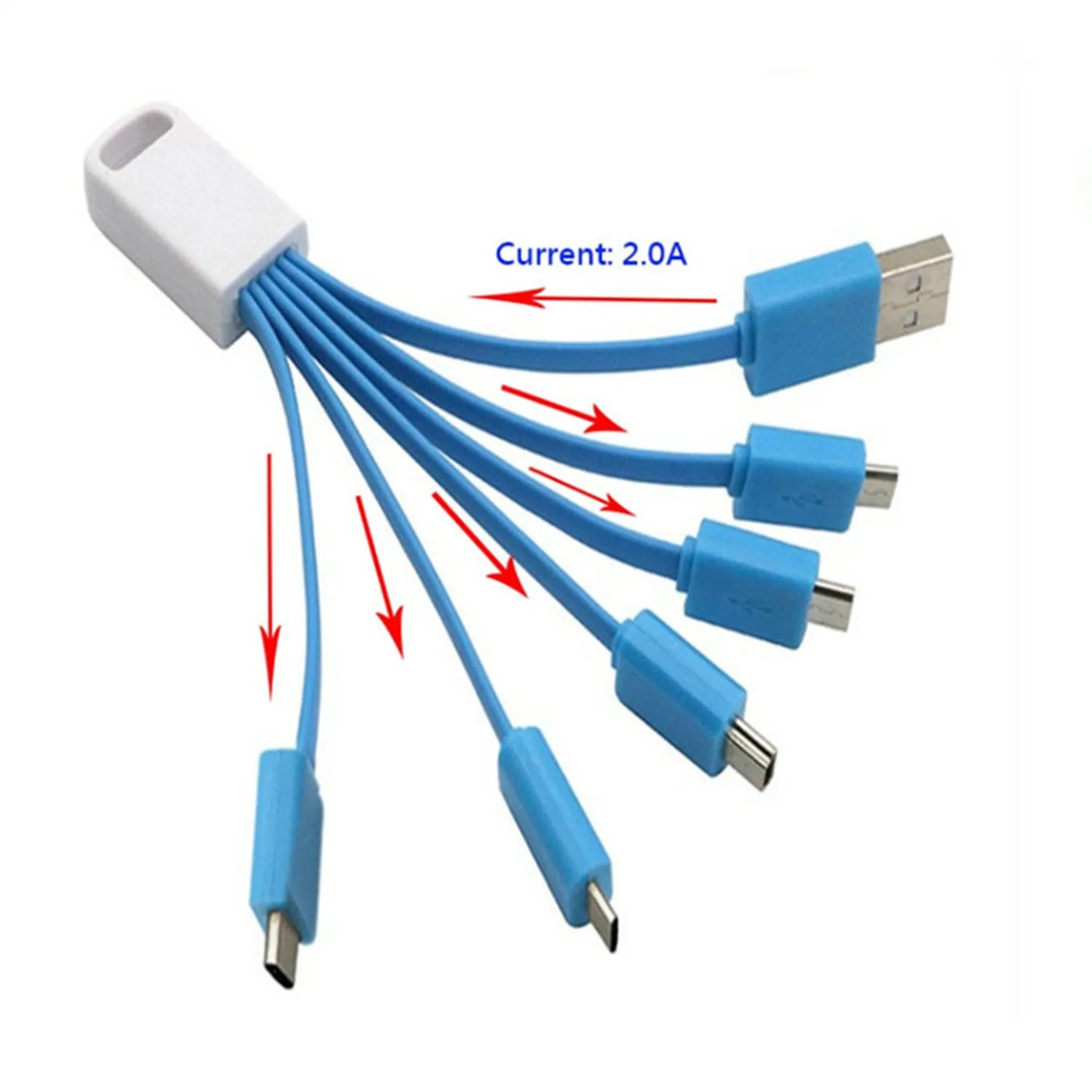 5 in 1 USB Universal Multi Phone Charging Cables 3