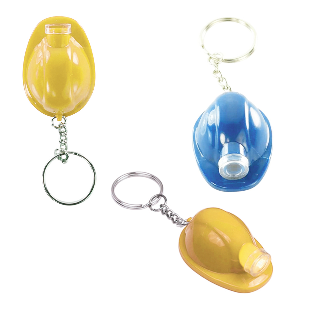 Safety Helmet Flashlight Keychain 11