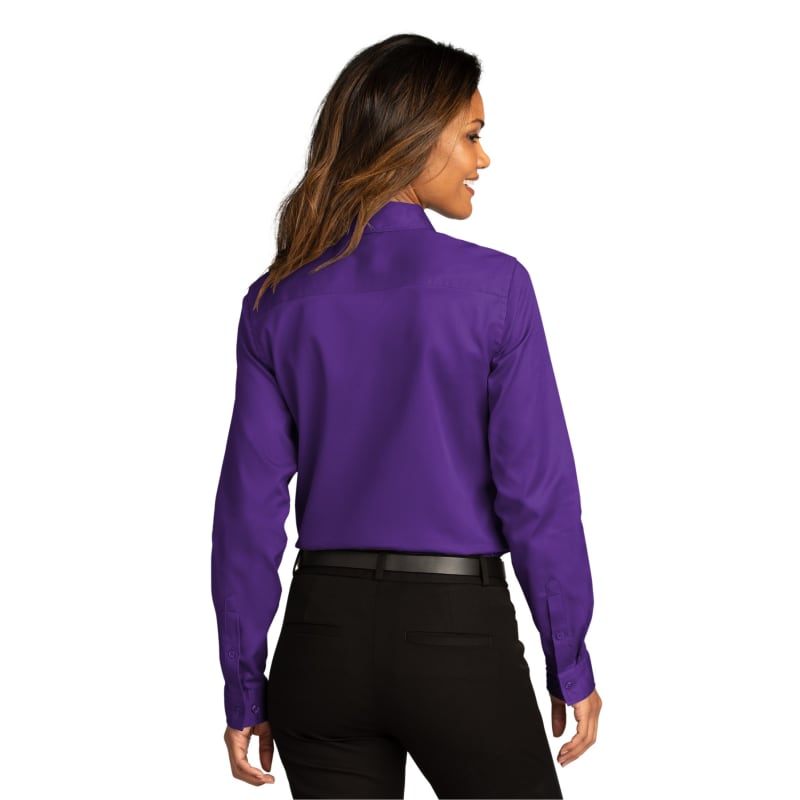 Port Authority Ladies Long Sleeve SuperPro React Twill Shirt. 76