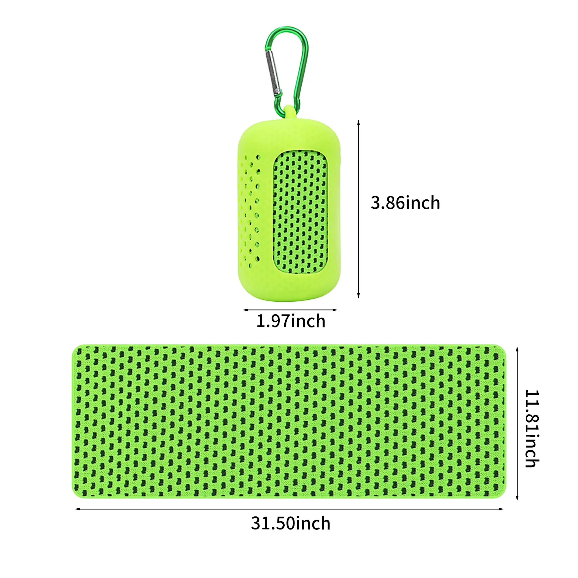 Quick Dry Polyester Towel with Carabiner Clip for Outdoor Ac 11
