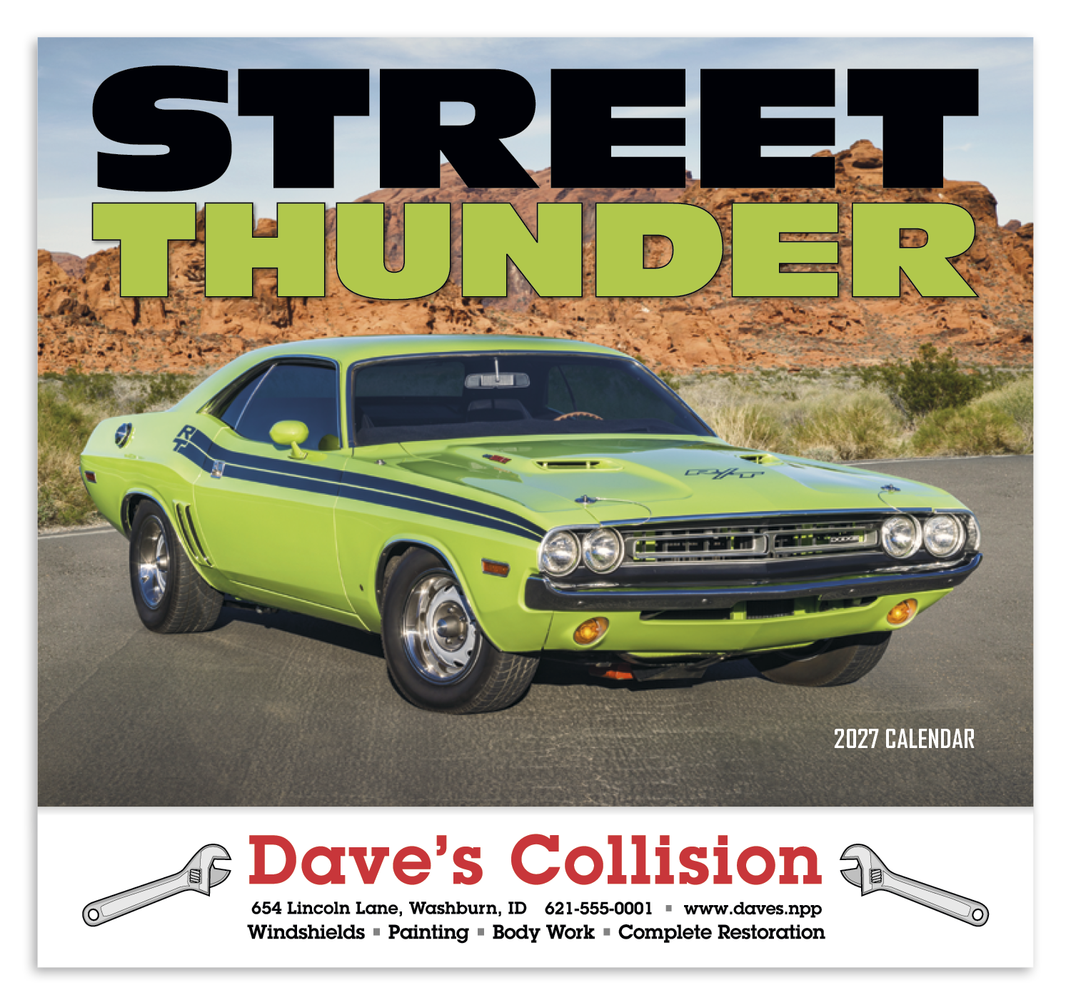 HotLine® Products Street Thunder Appointment Calendar - Stapled 62