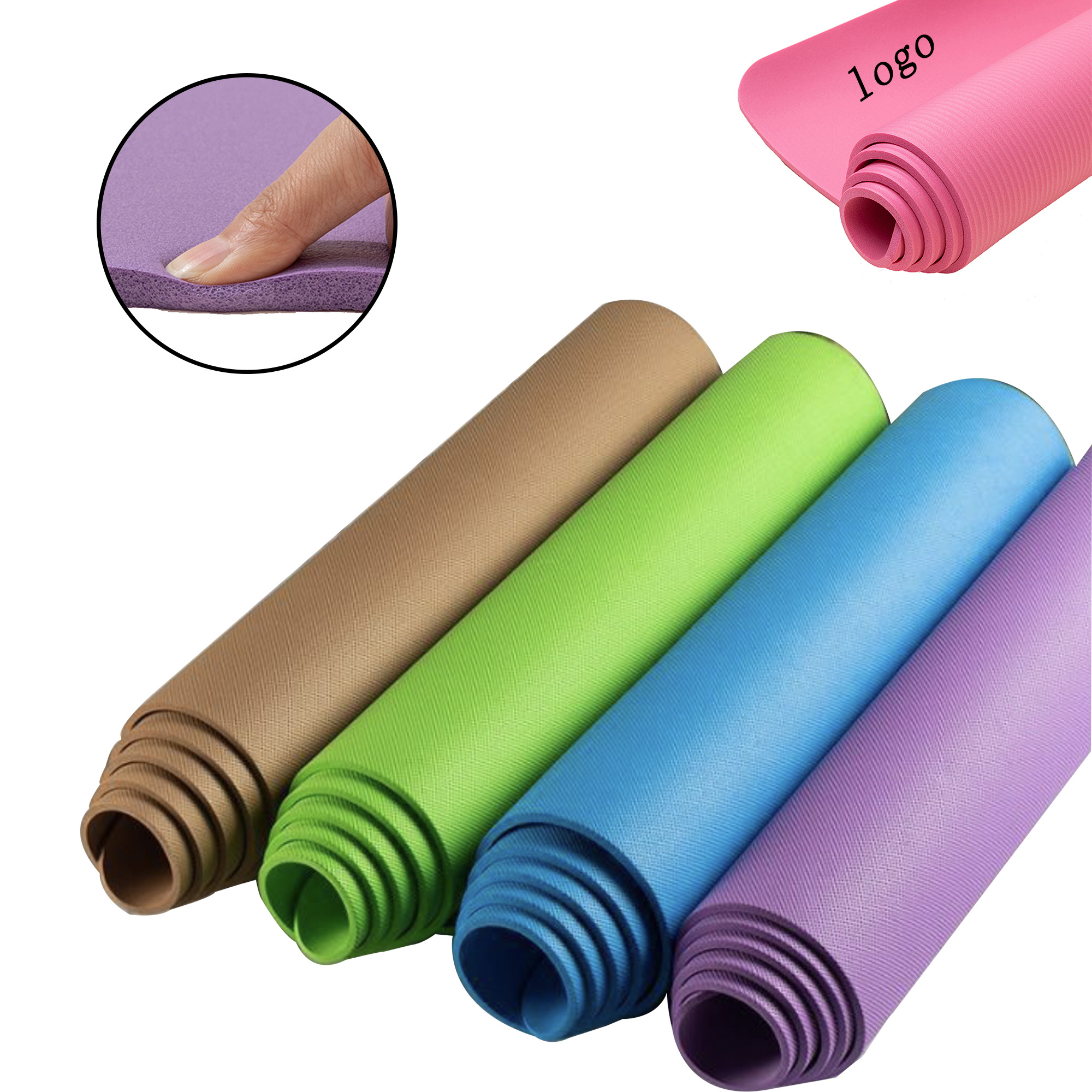 Home-Use Anti-Slip Customizable Yoga Mat For Fitness Training 2