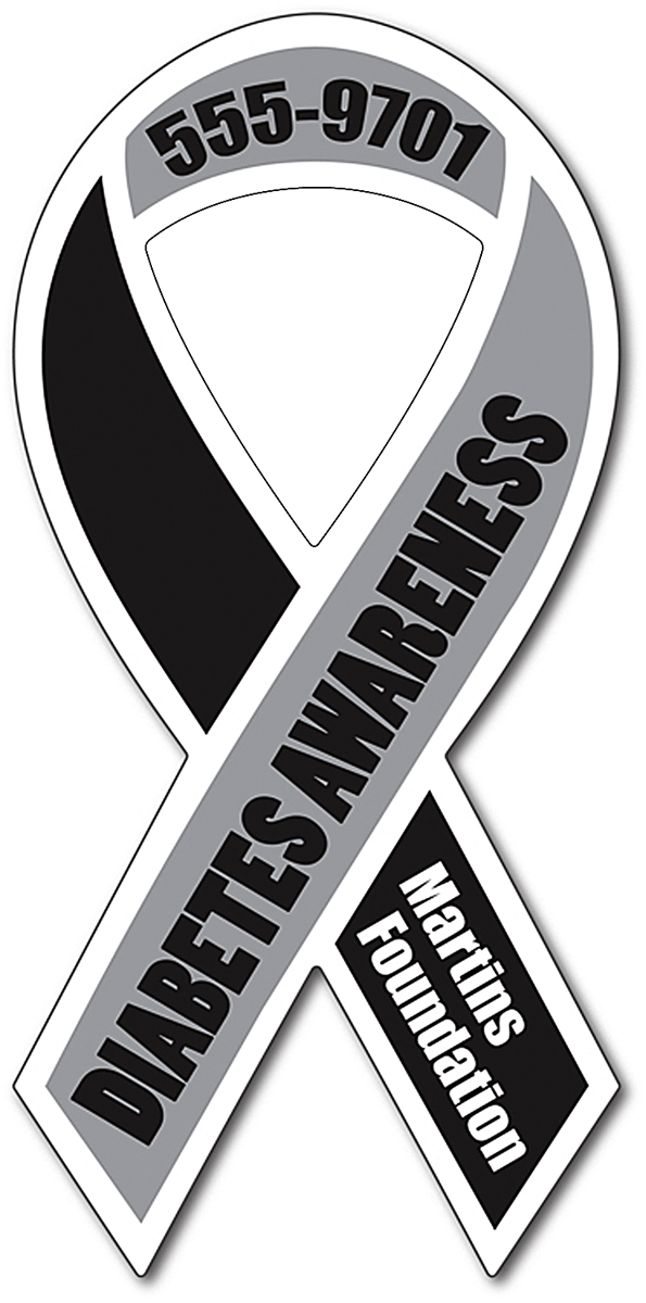 Awareness Magnet - Ribbon Shape (3.8x8) - Outdoor Safe 2