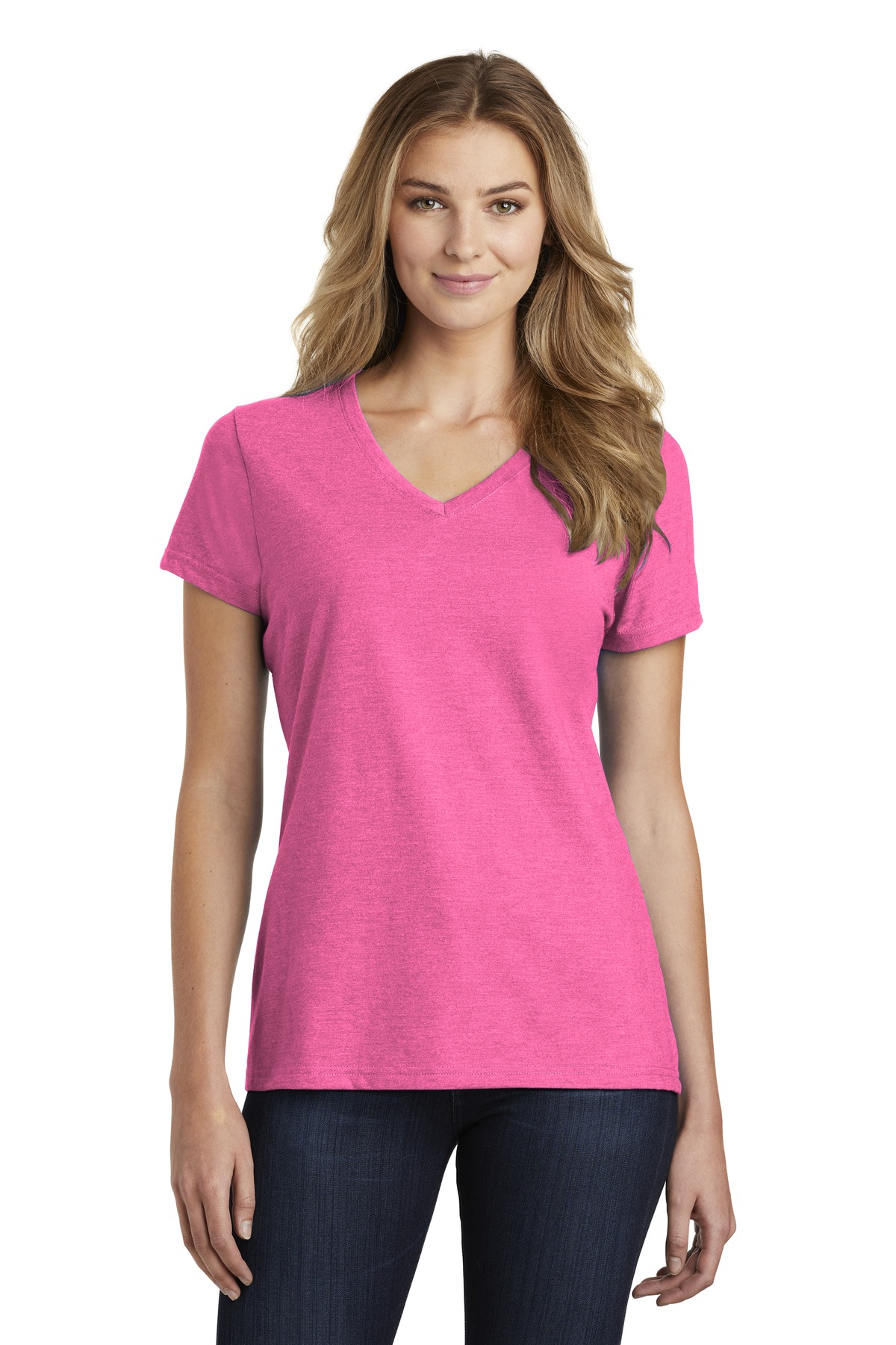 Port & Company® Women's Fan Favorite Blend V-Neck Tee 16