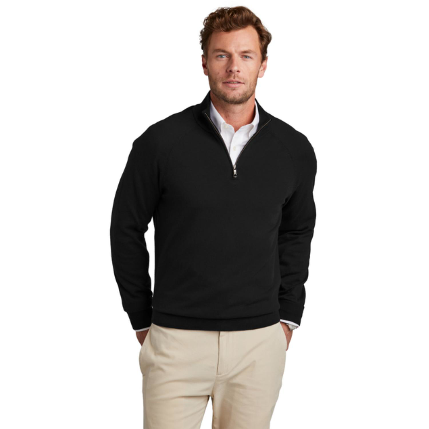 Brooks Brothers® Men’s Cotton-Stretch 1/4-Zip Pullover Sweater 2