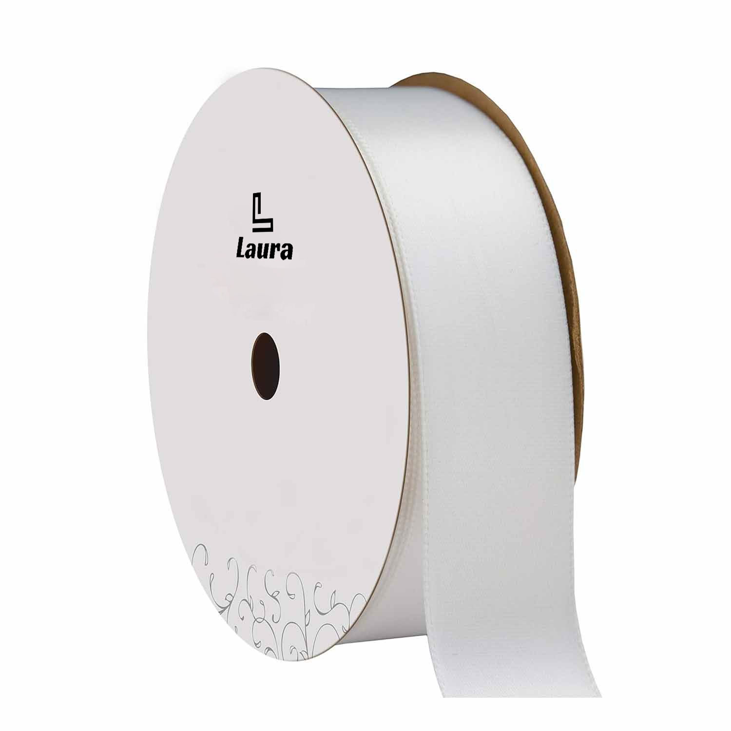 White polyester ribbon wedding christmas 1