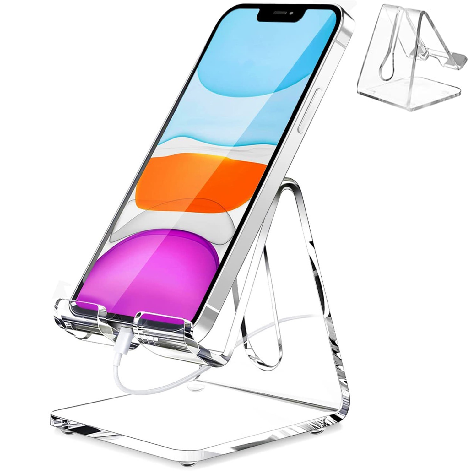Acrylic Clear Phone Holder Stand 6