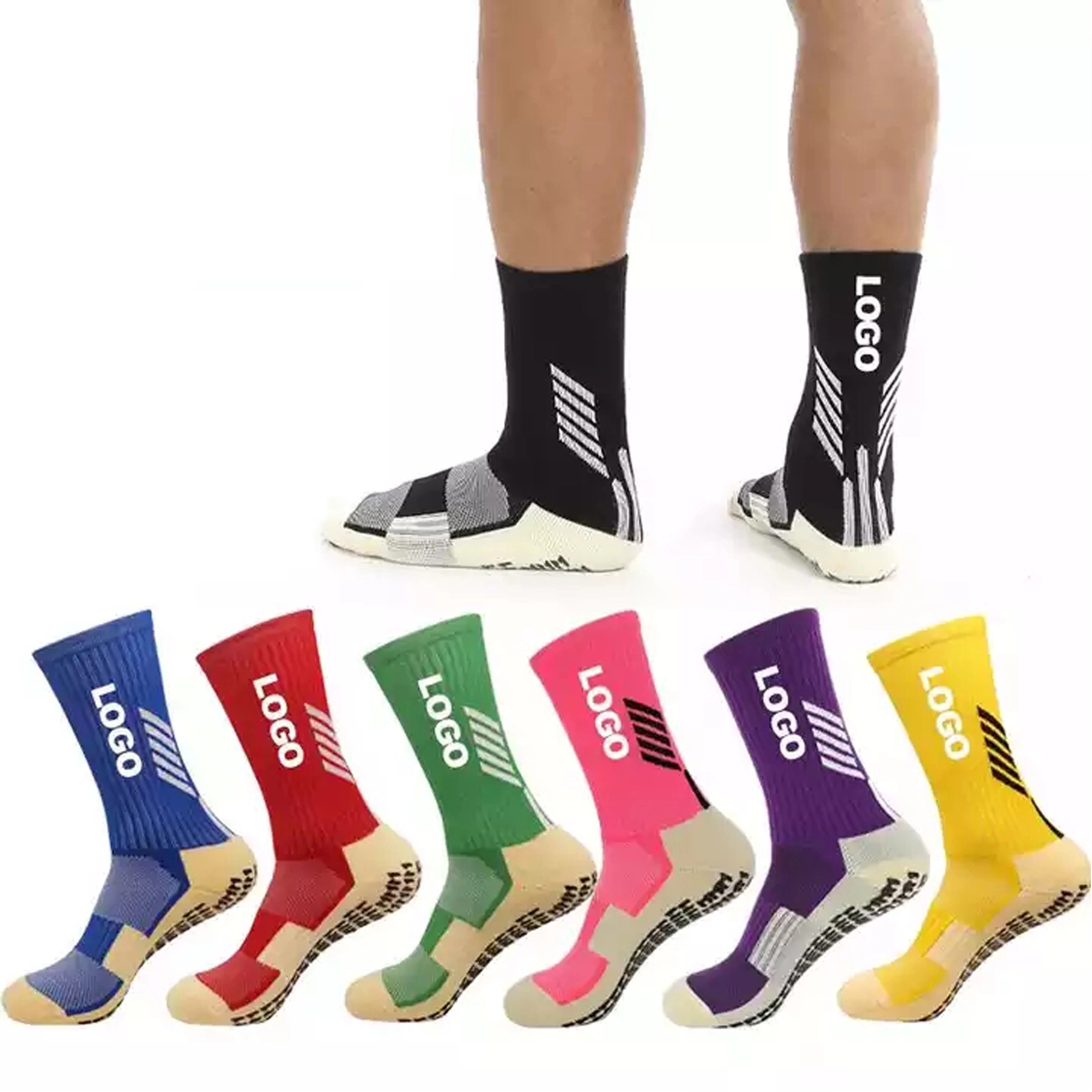 Anti Slip Screw Soccer Socks 3