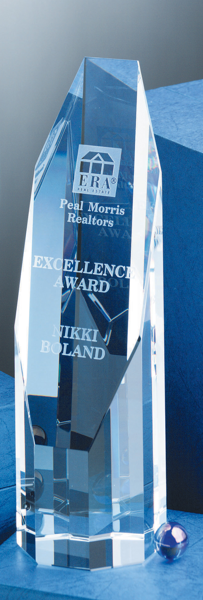7" Crystal Octagon Award 2