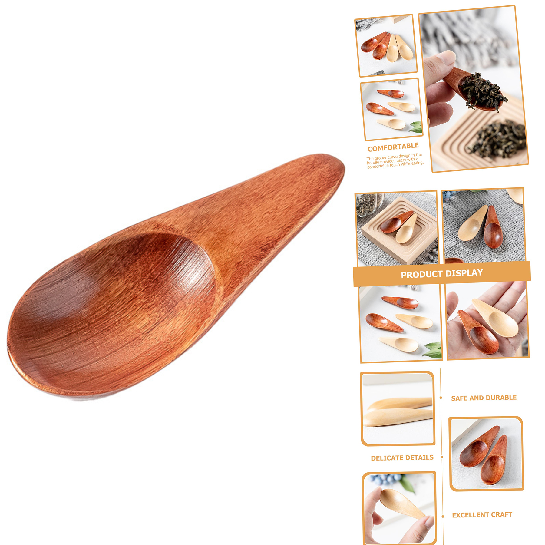 Wooden Dessert Spoon 2
