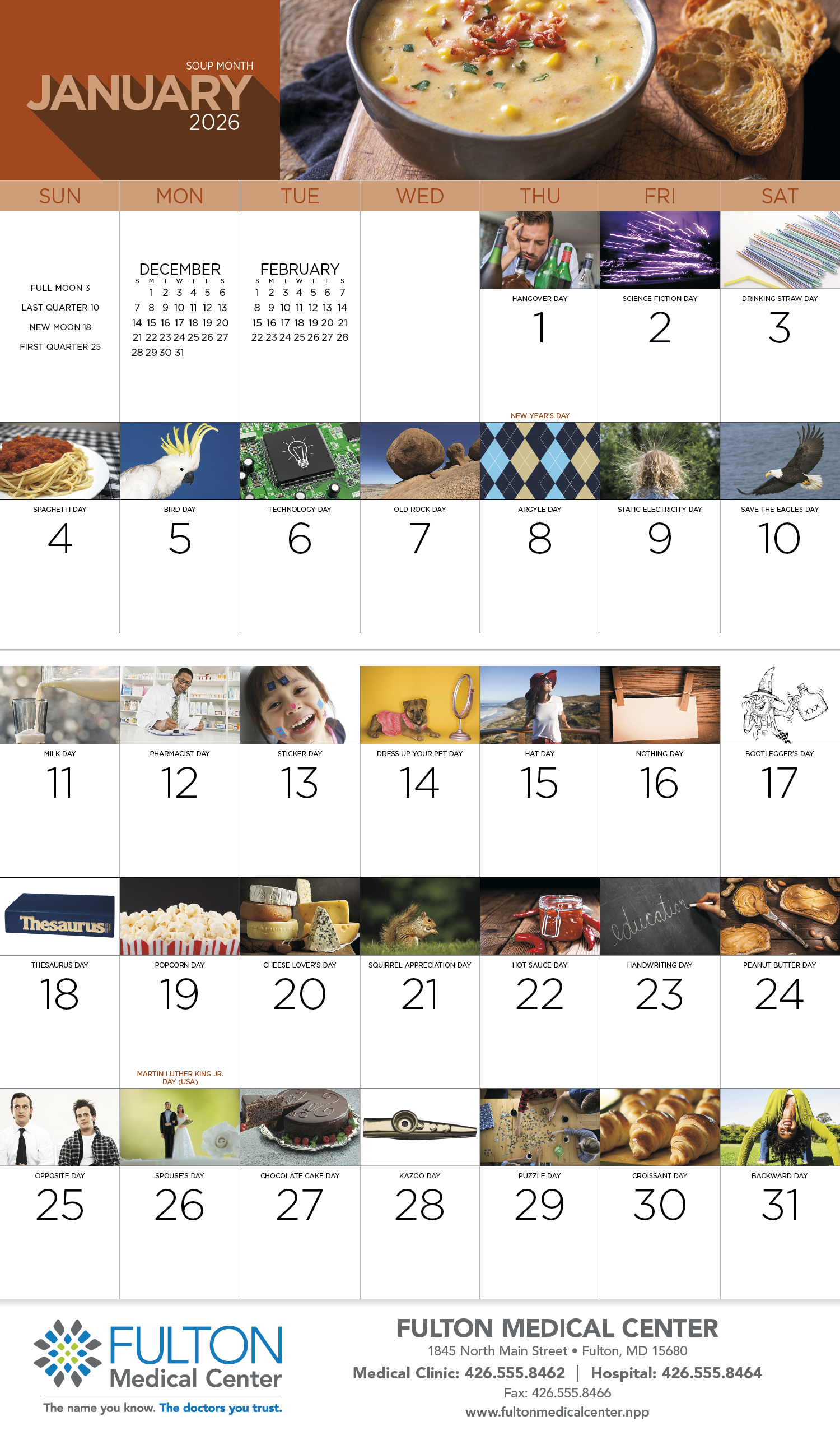 Good Value™ National Day - Stapled Calendar 31