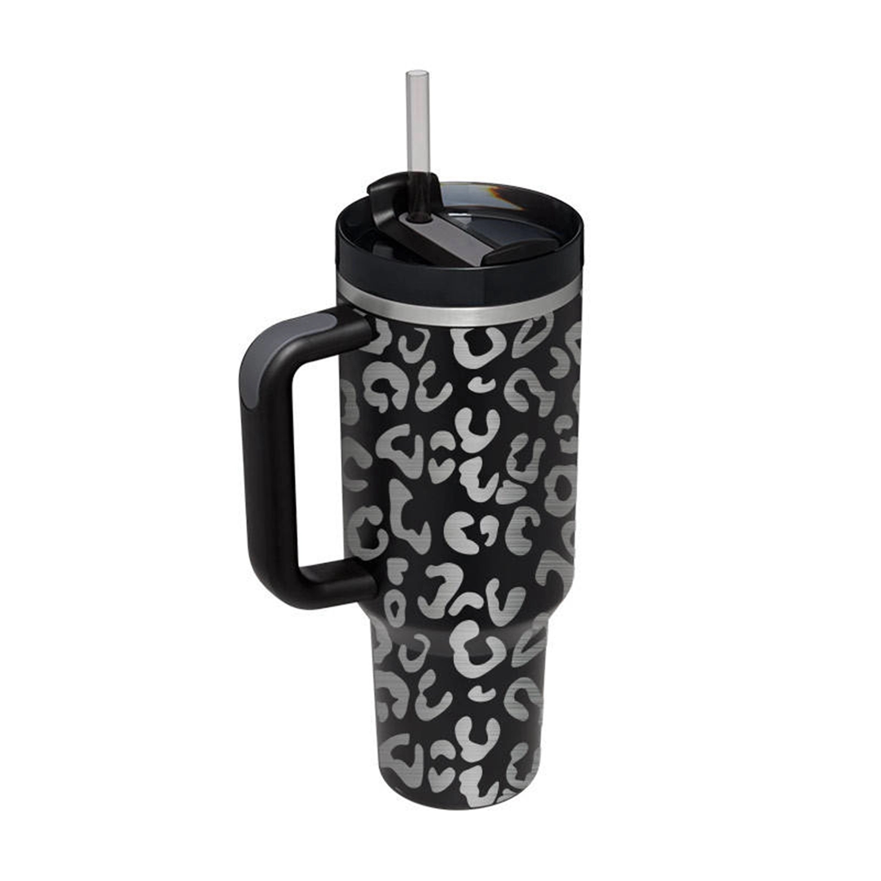 40 Oz.Double Wall Mug with Handle & Straw 7