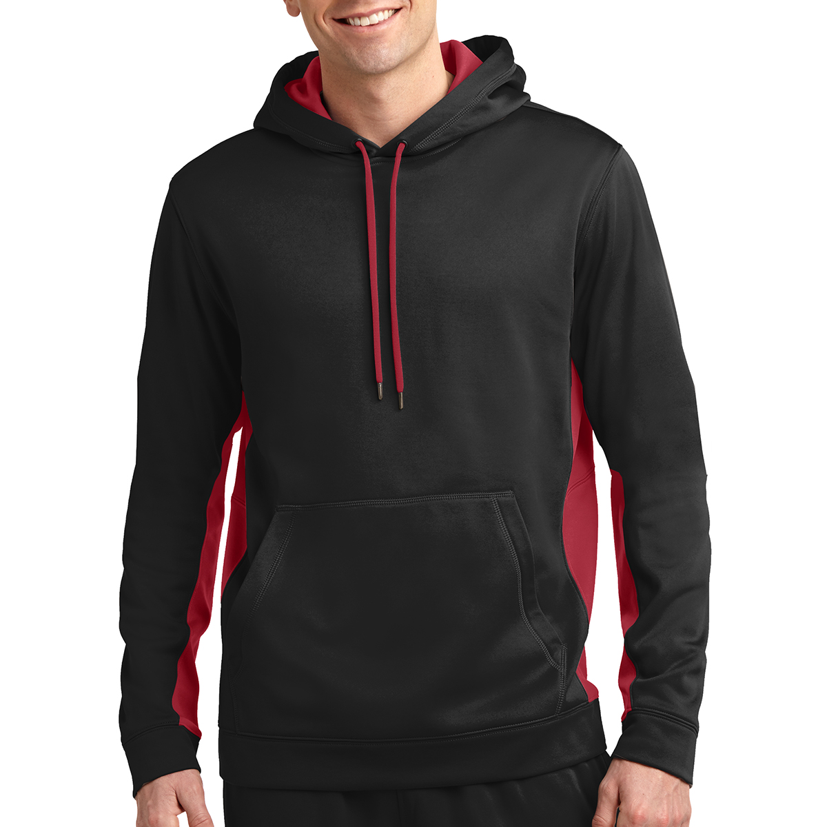 Sport-Tek® Sport-Wick® Fleece Colorblock Hooded Pullover 7