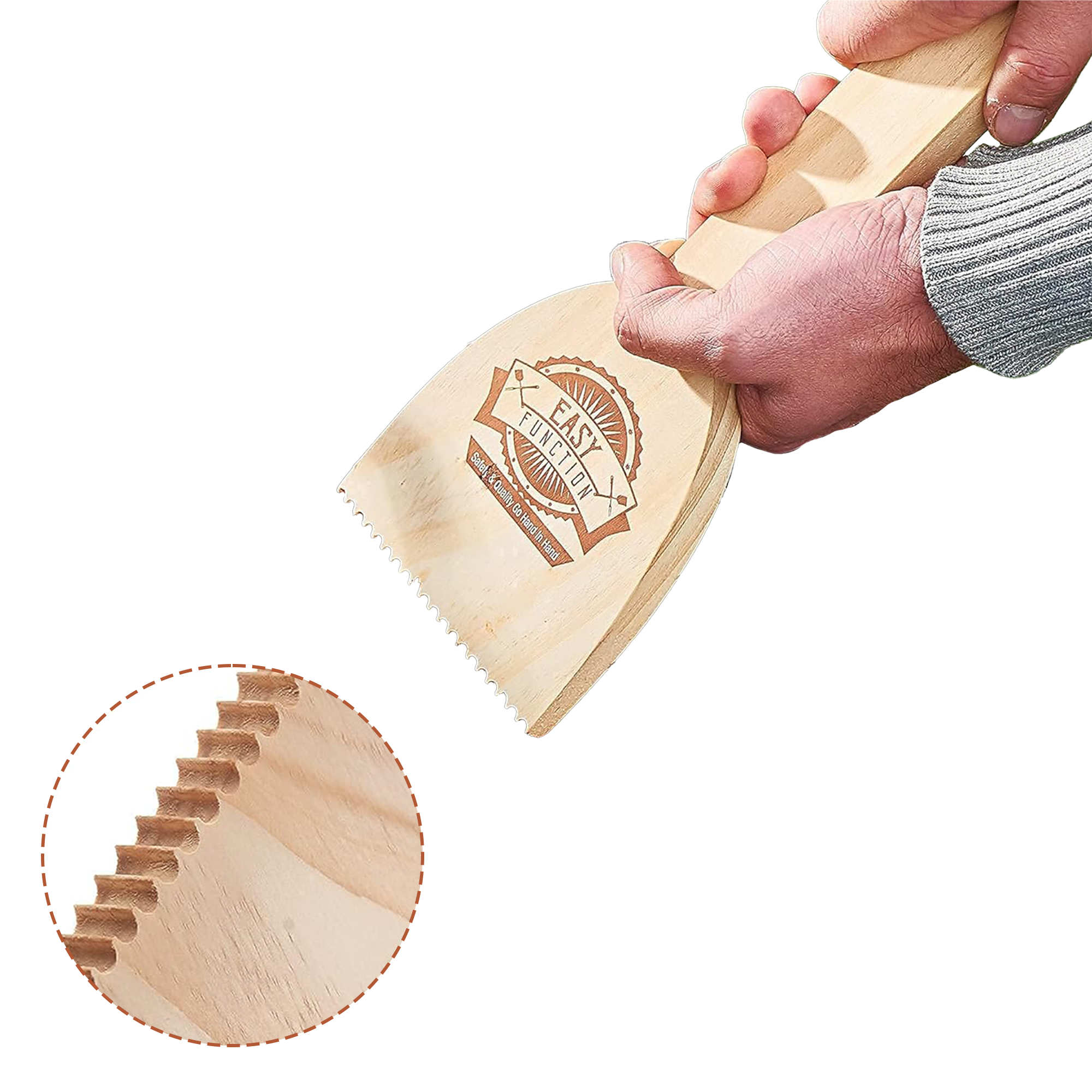 Wood BBQ Grill Scraper 2