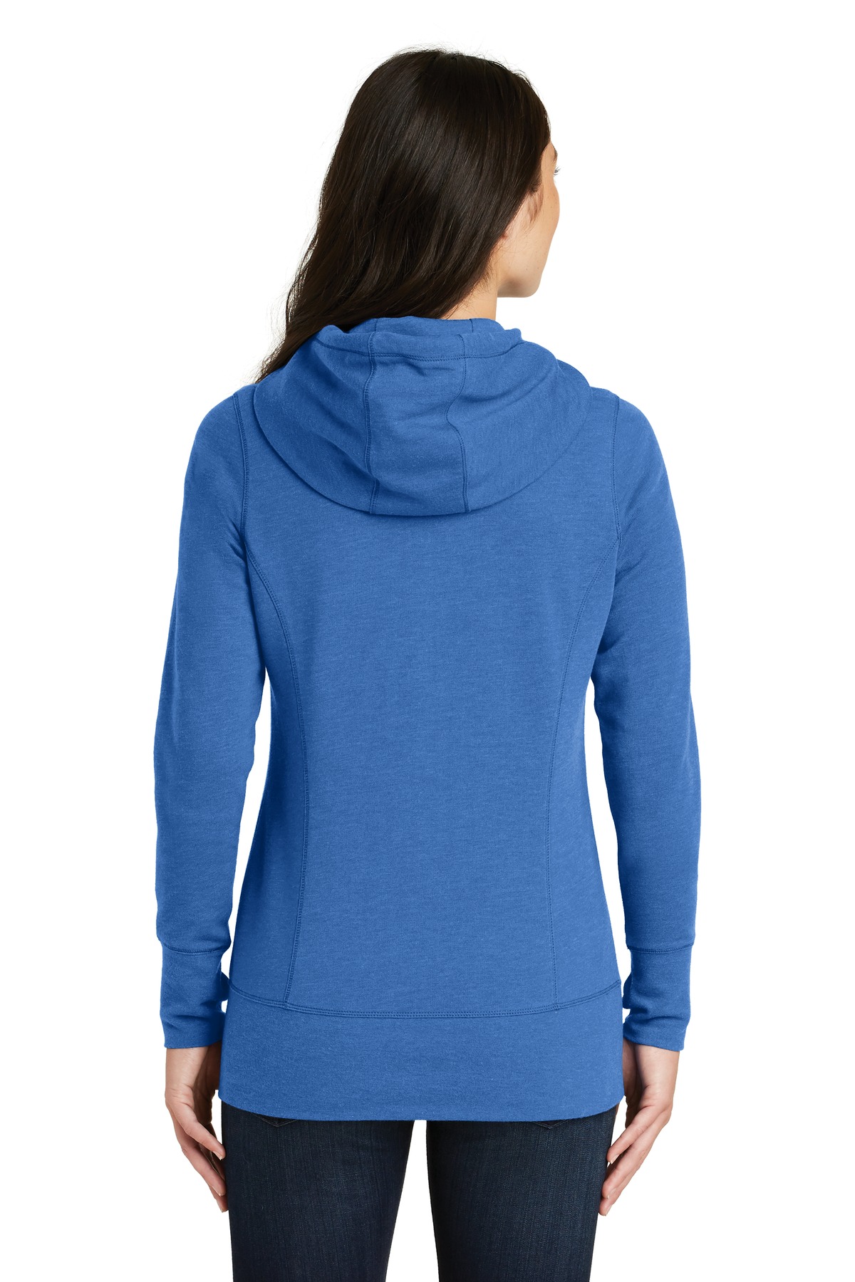 New Era Women's Tri-Blend Fleece Full-Zip Hoodie. LNEA511 6