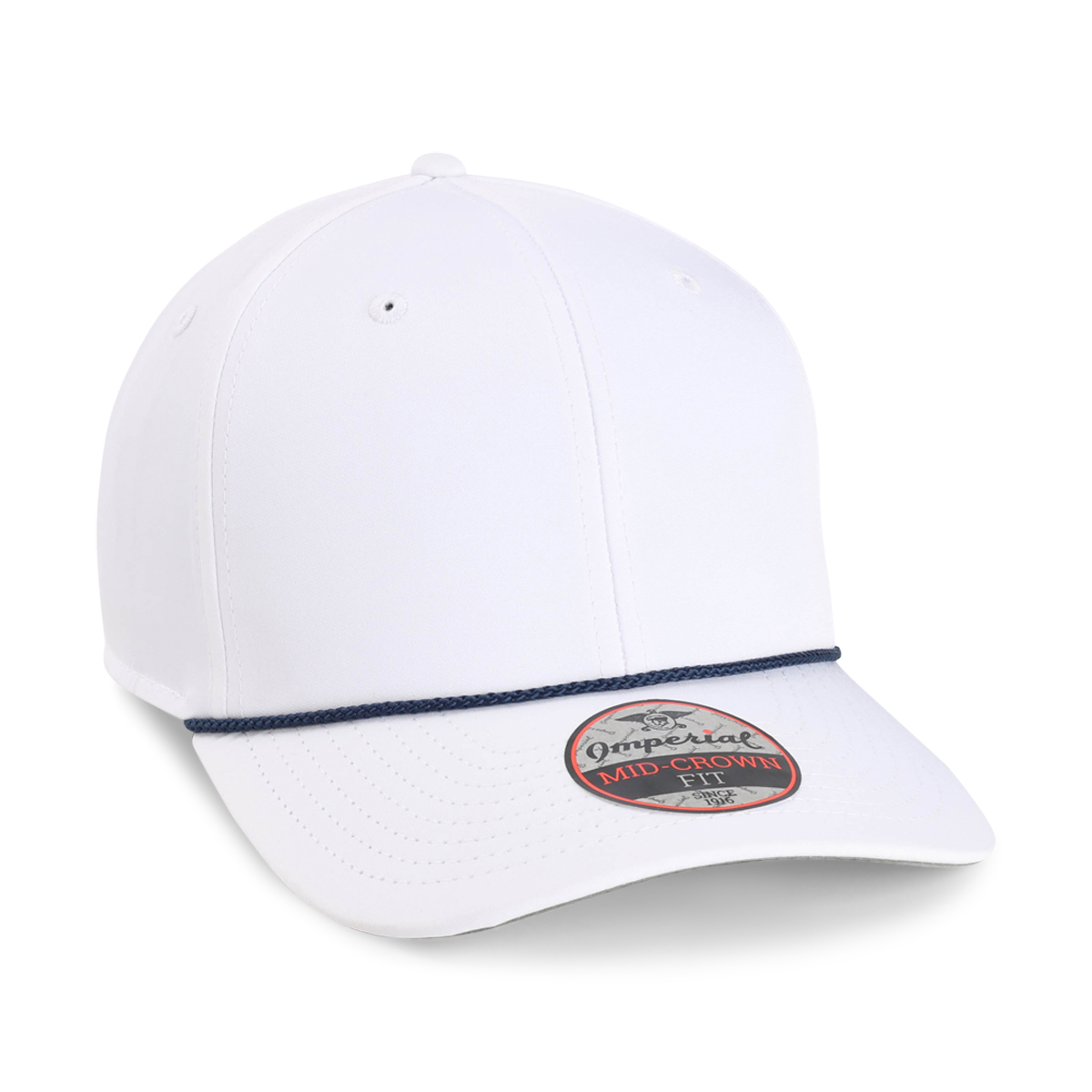 Imperial 7054 6-Panel Wingman Performance Rope Cap w/ Patches or Embroidery 20