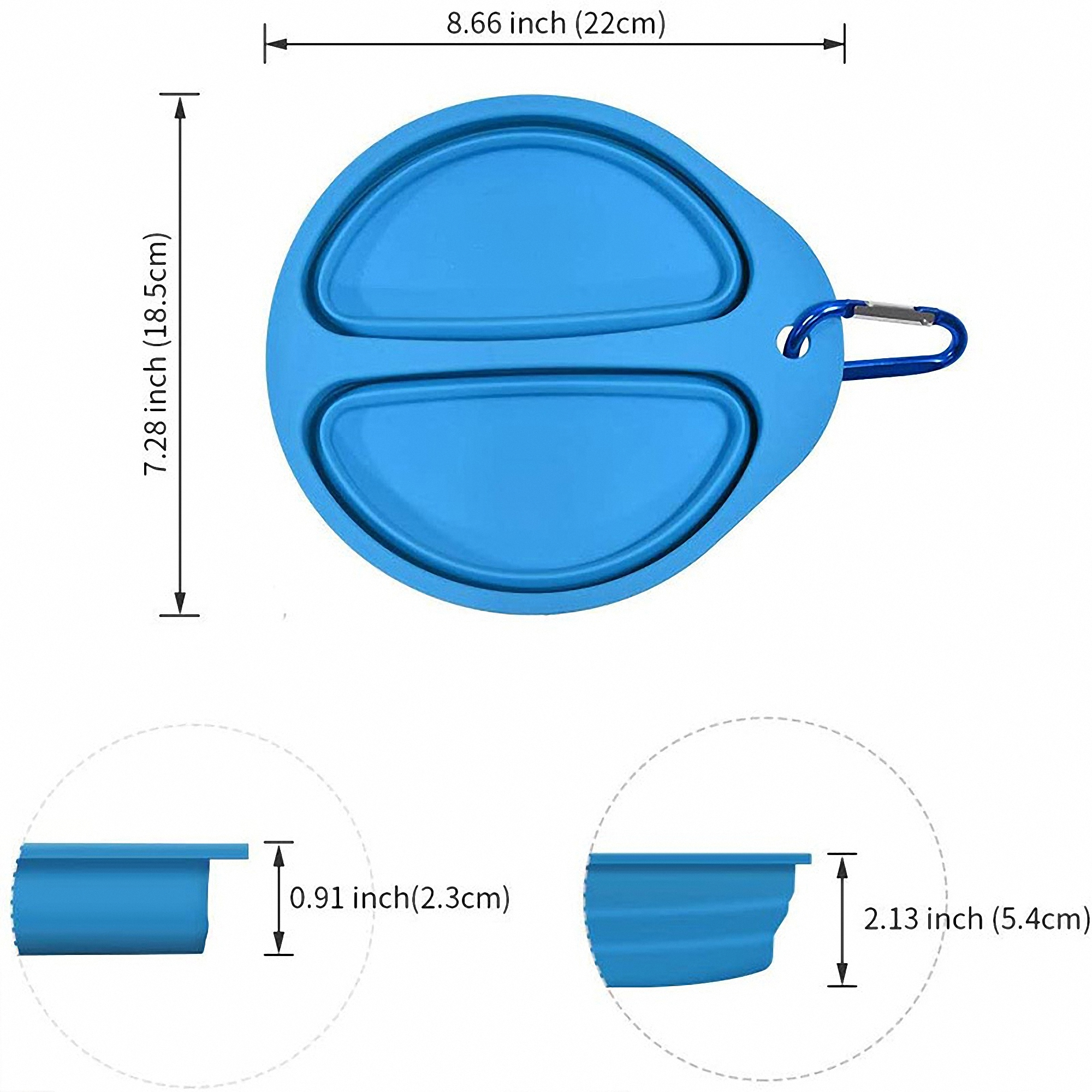 Foldable Dog and Cat Travel Bowl 4