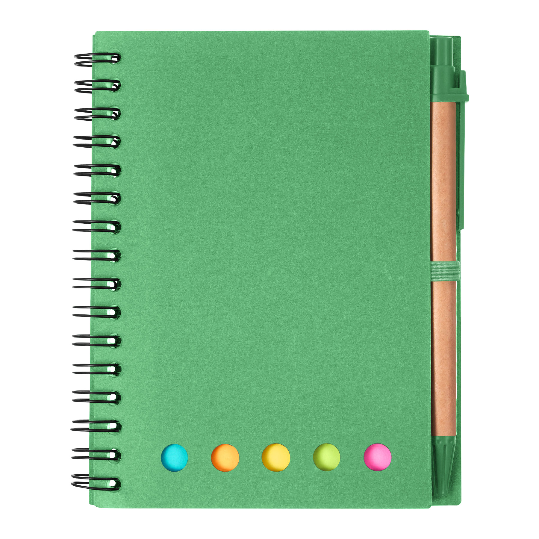 Spiral Notebook With Pen And sticky Notes 3