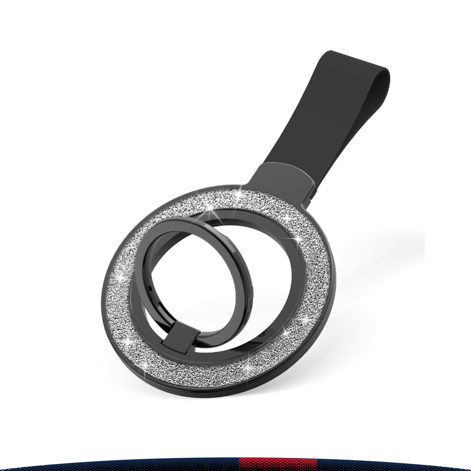Wilkes DualMag Glitter Magnetic Phone Ring Holder 8