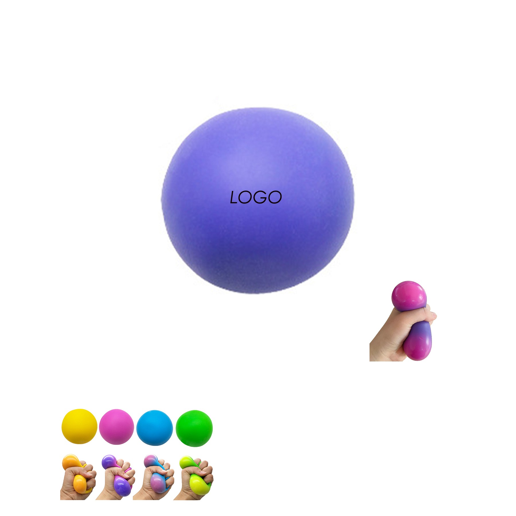 Color-Changing Stress-Relief Bouncing Ball
