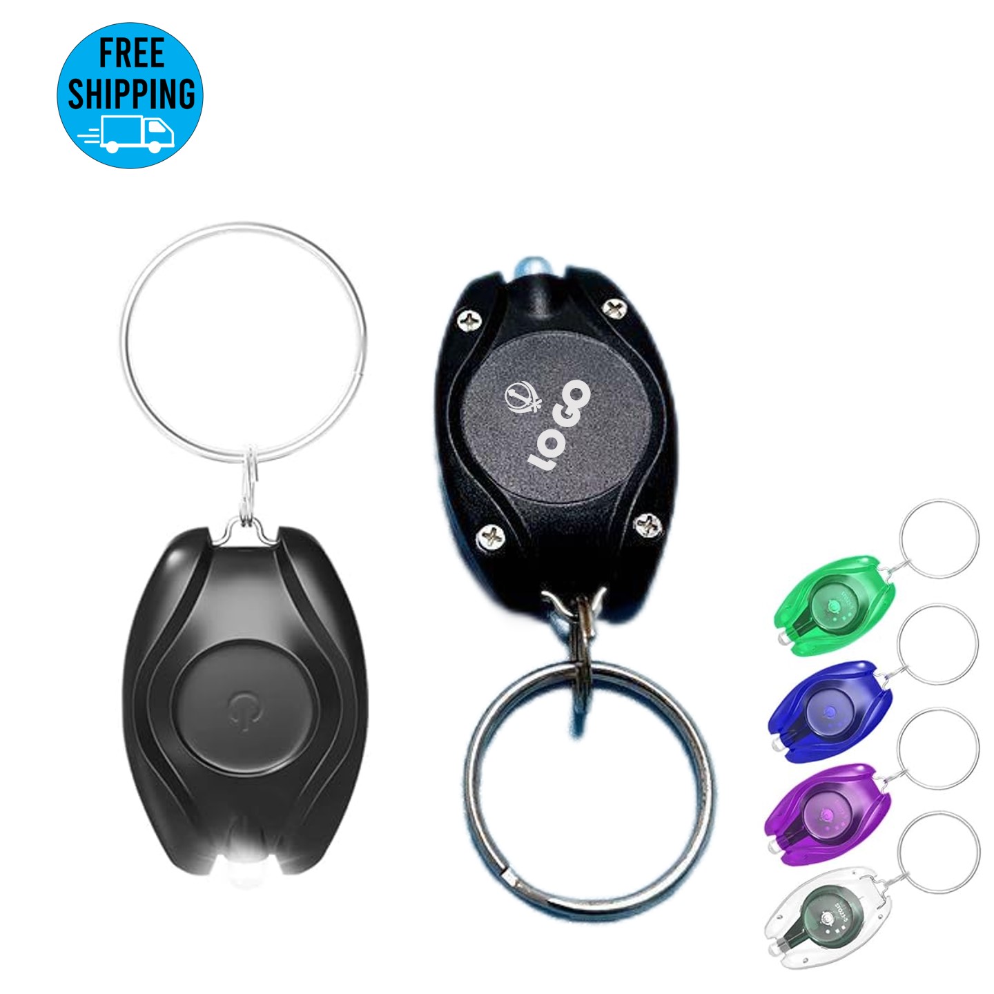 Small Super Bright Key Ring Light Torch 2
