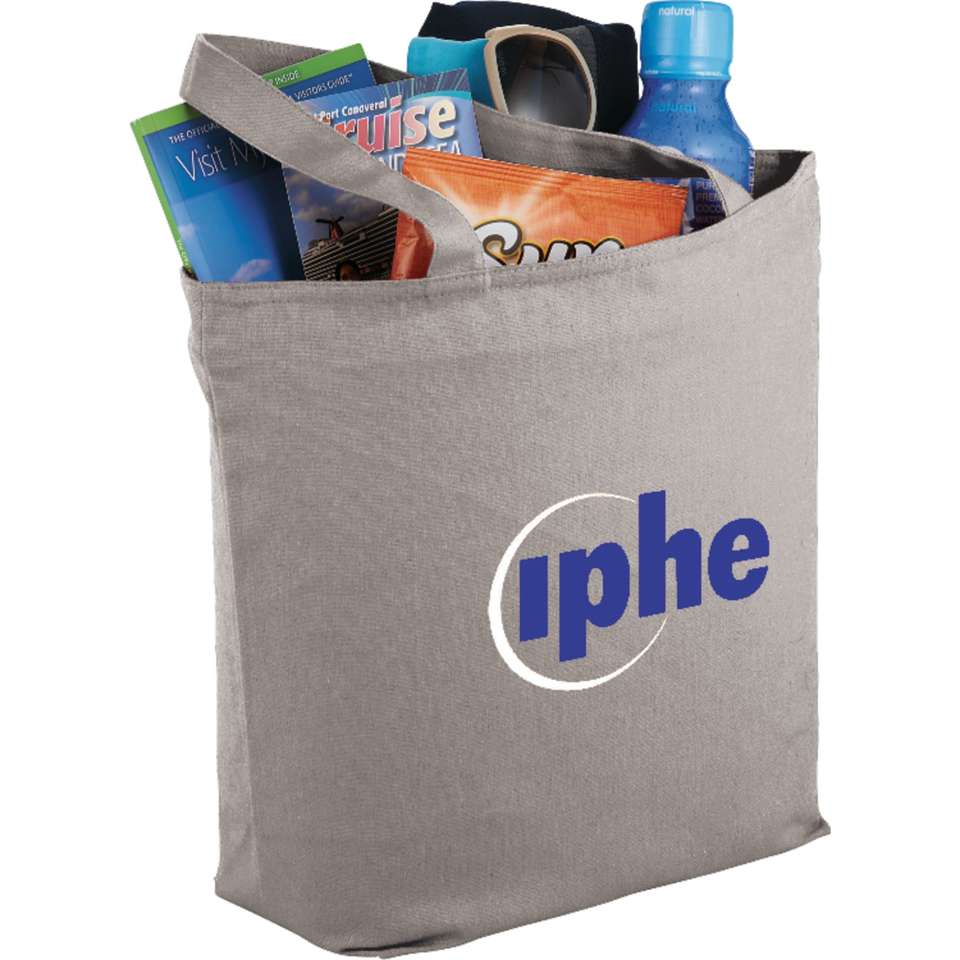 Maine 8oz Cotton Canvas Zippered Tote, custom tote bag with logo imprint 14