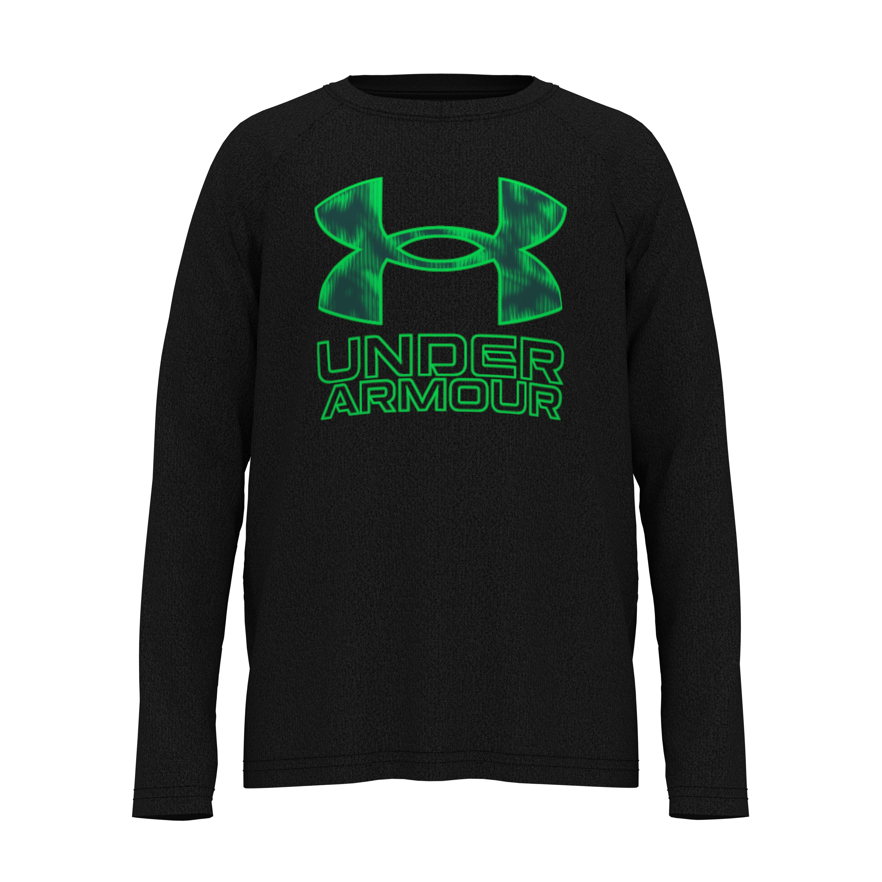 Boys' UA Tech Big Logo Print Fill Long Sleeve 6