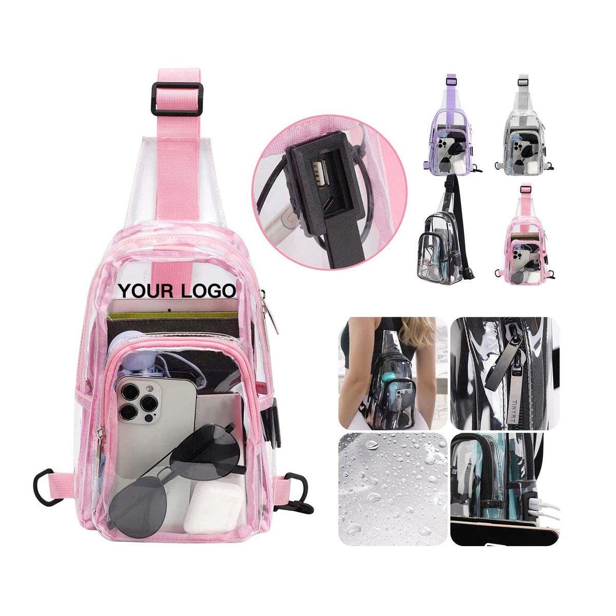 Clear PVC Bag for Daily and Outdoor Use 5