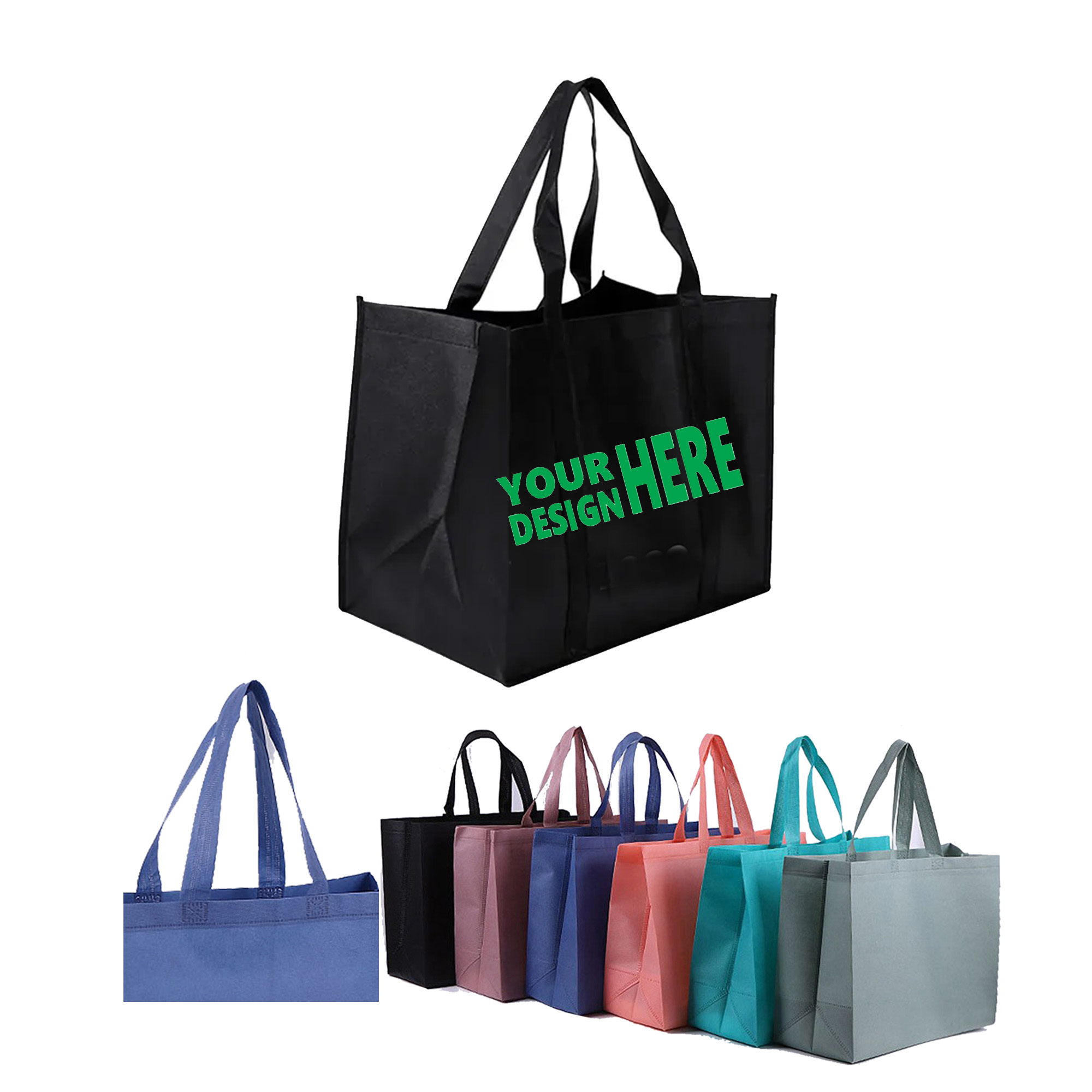 Large Non-Woven Grocery Tote Bag 1